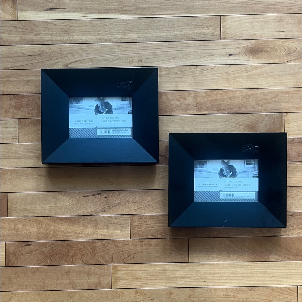 Threshold Black Square Photo Frame Set